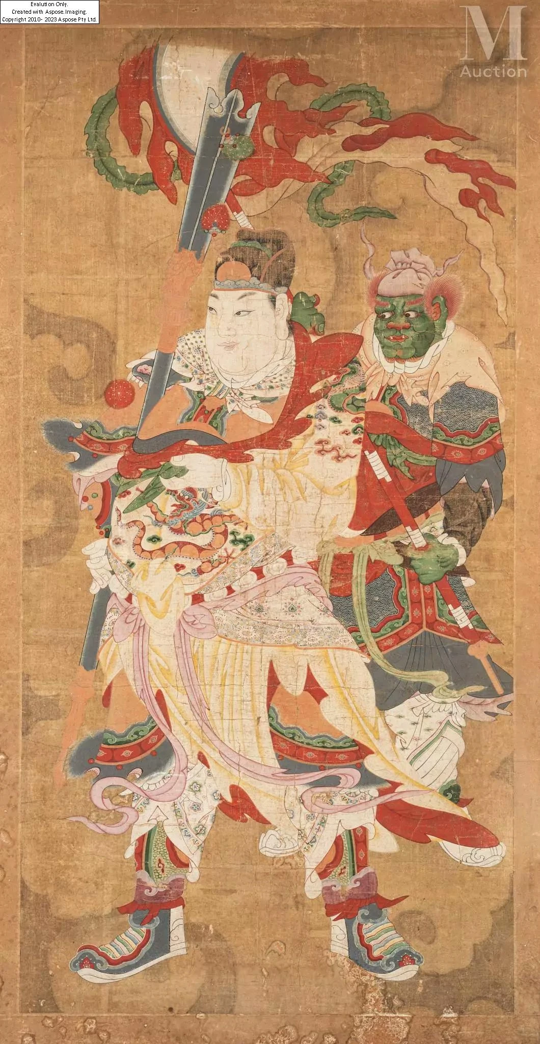 护法神将图或神将侍从图1