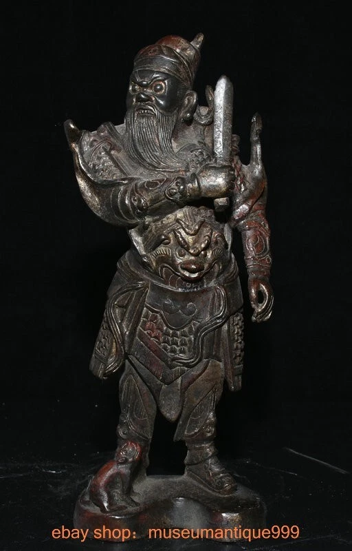 Bronze mythological figure Zhong Kui statue sculpture