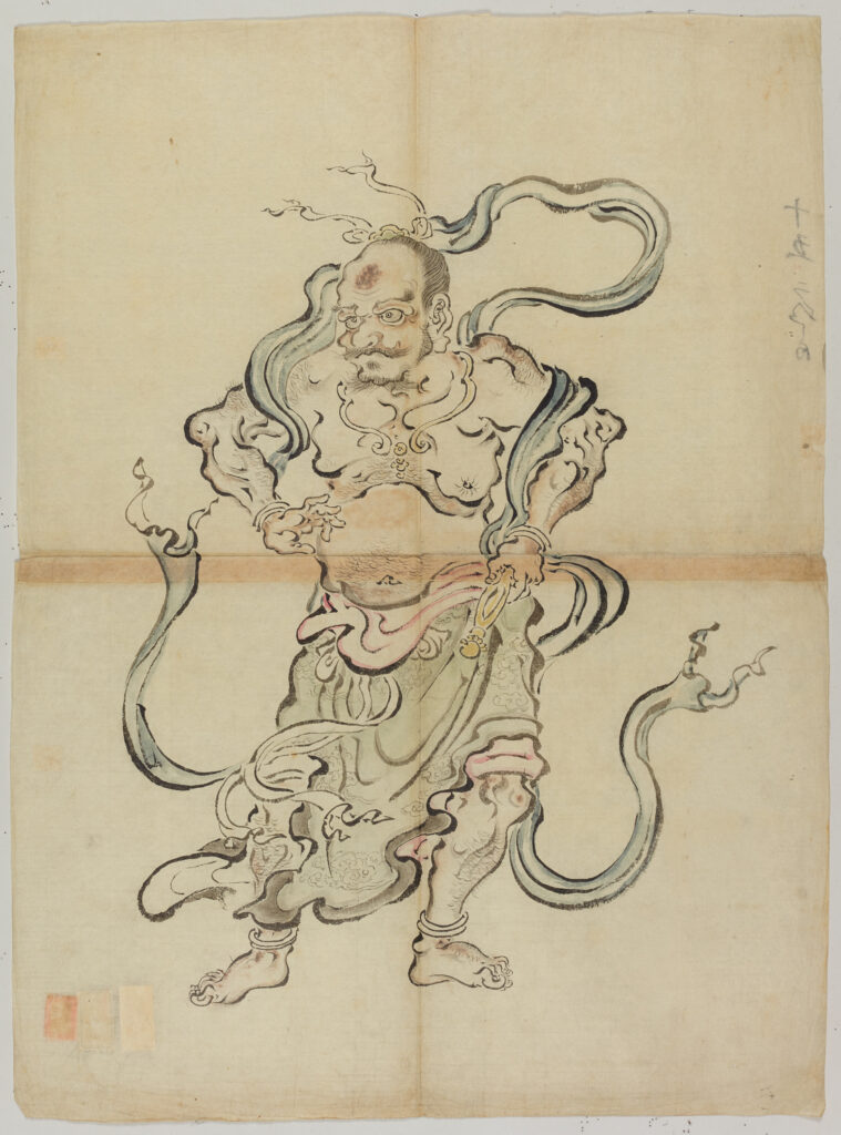 Original Japanese: 探幽／仁王図 AI Translation: Tanyū / Painting of the Niō Guardians