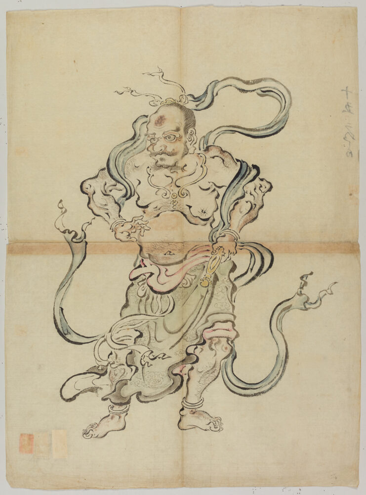 Original Japanese: 探幽／仁王図 AI Translation: Tanyū / Painting of the Niō Guardians