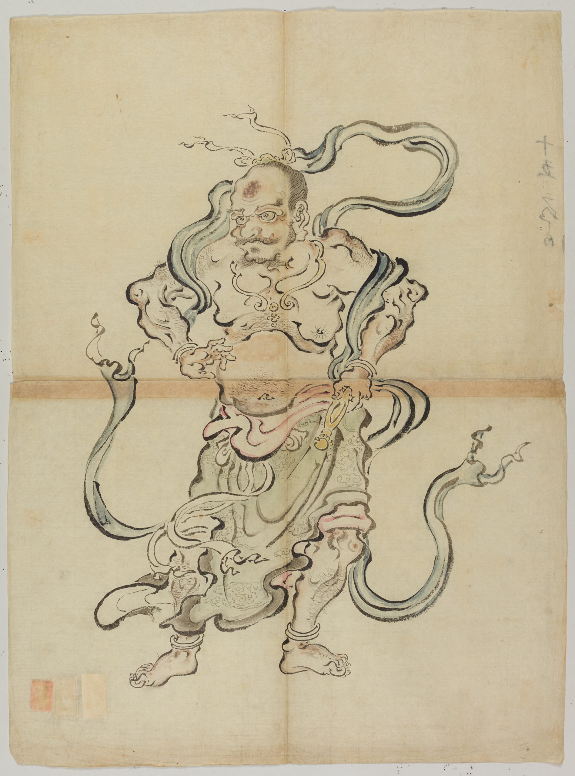 Original Japanese: 探幽／仁王図 AI Translation: Tanyū / Painting of the Niō Guardians