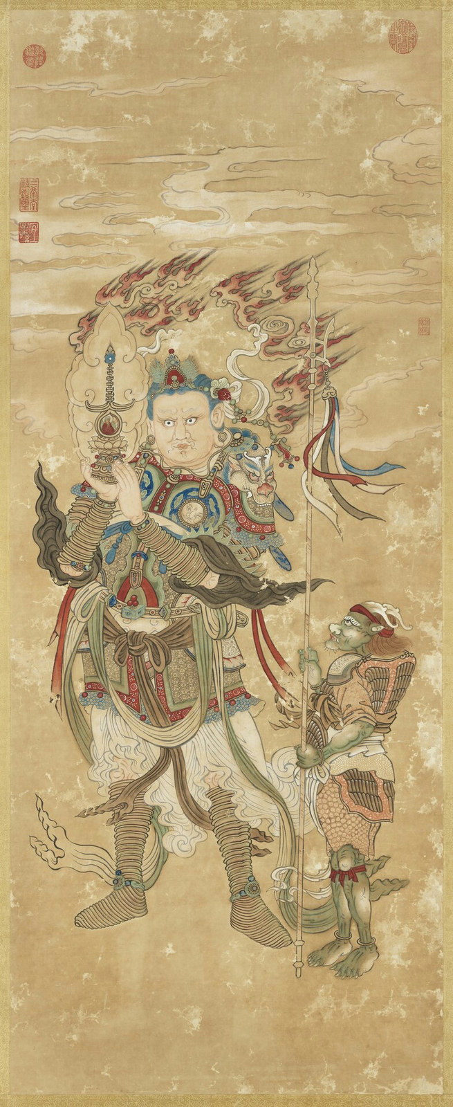 After a Sung Painting of a Heavenly King