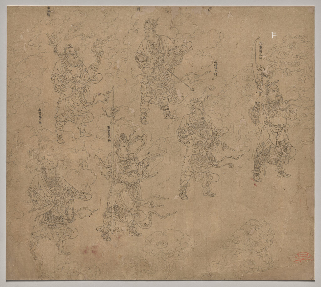 Album of Daoist and Buddhist Themes: Procession of Daoist Deities: Leaf 12