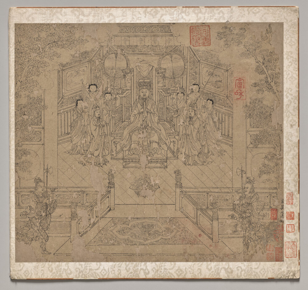 Album of Daoist and Buddhist Themes: Procession of Daoist Deities: Leaf 1