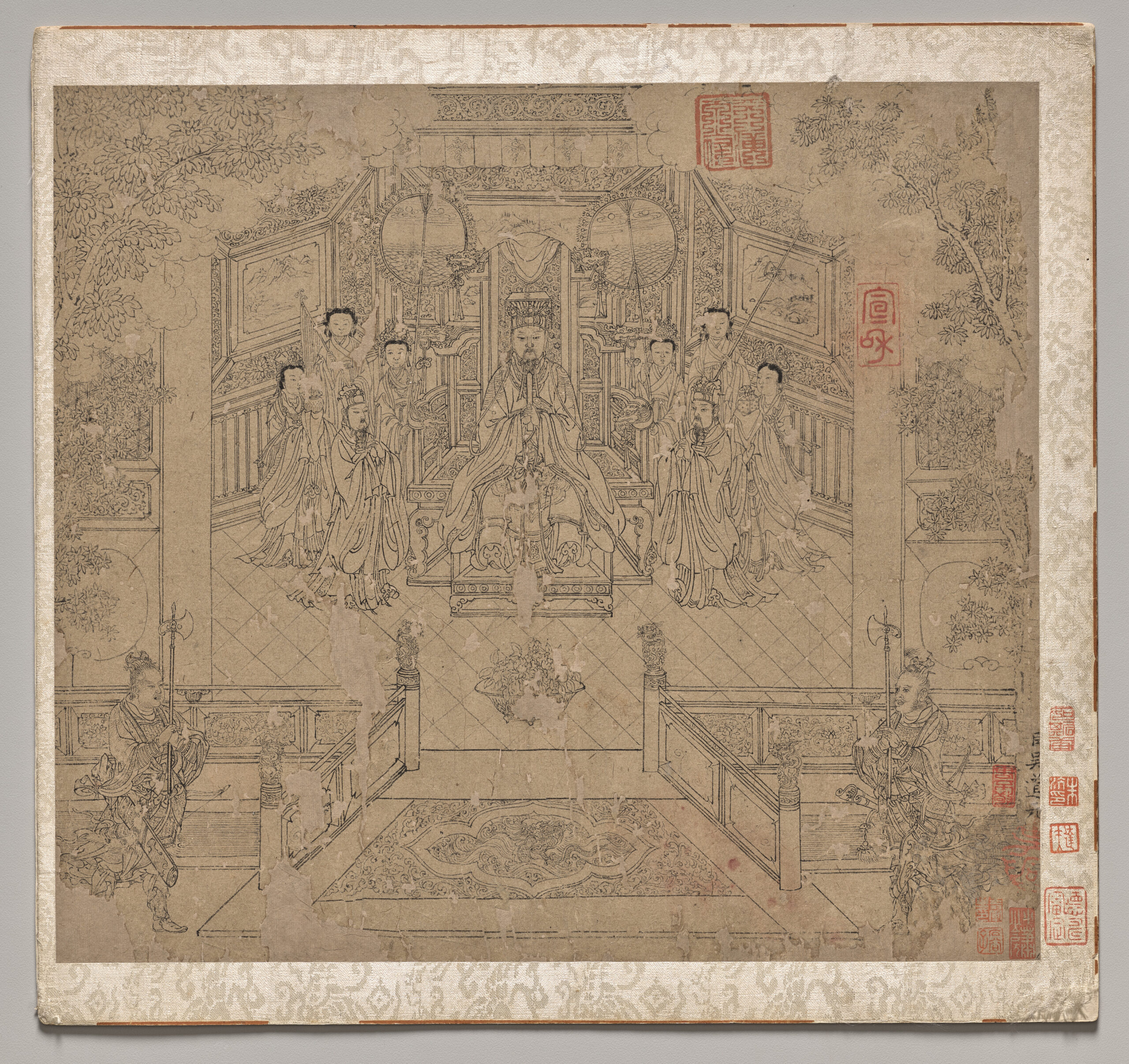 Album of Daoist and Buddhist Themes: Procession of Daoist Deities: Leaf 1