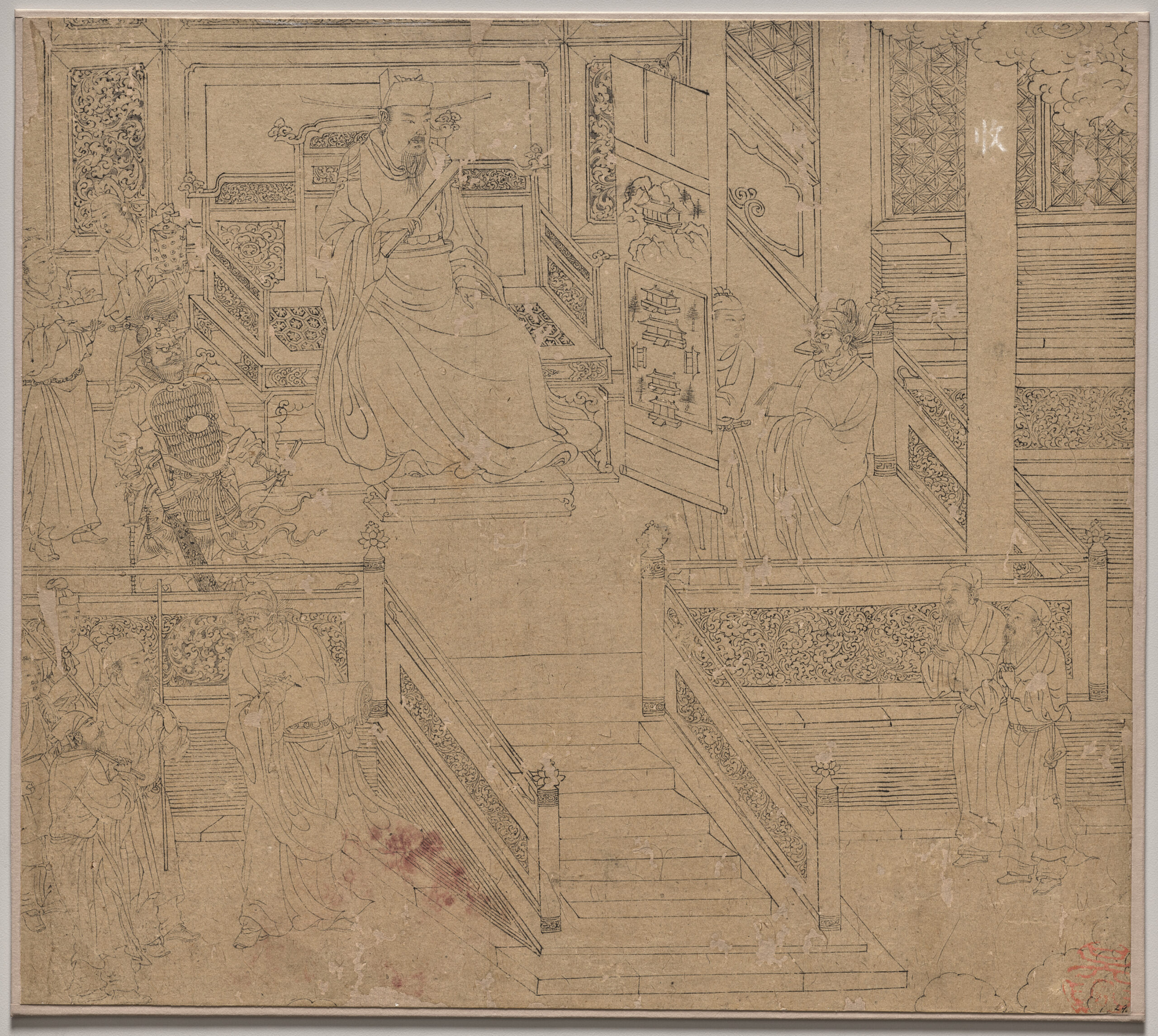 Album of Daoist and Buddhist Themes: Kings of Hells: Leaf 29