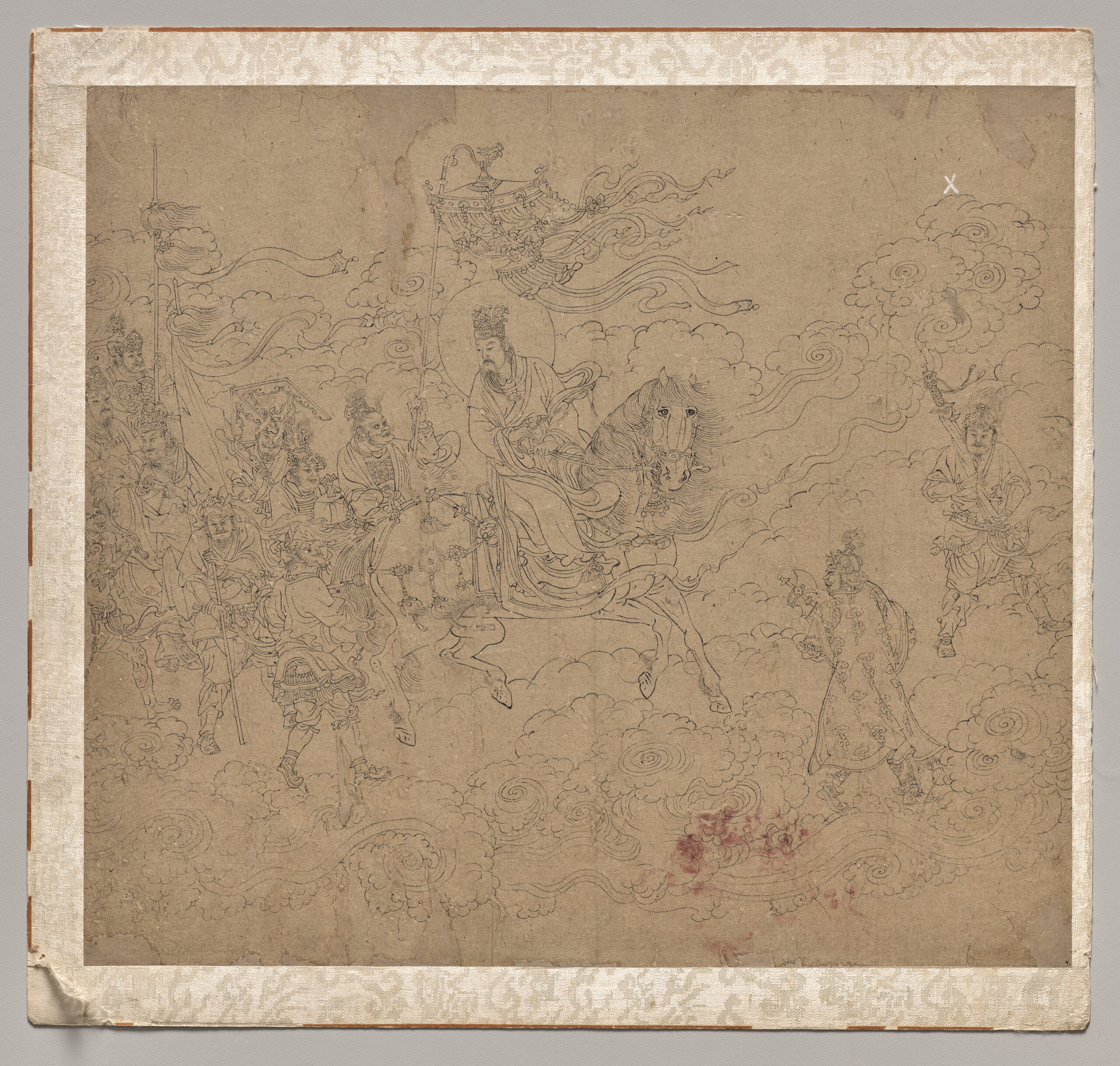 Album of Daoist and Buddhist Themes: Procession of Daoist Deities: Leaf 4