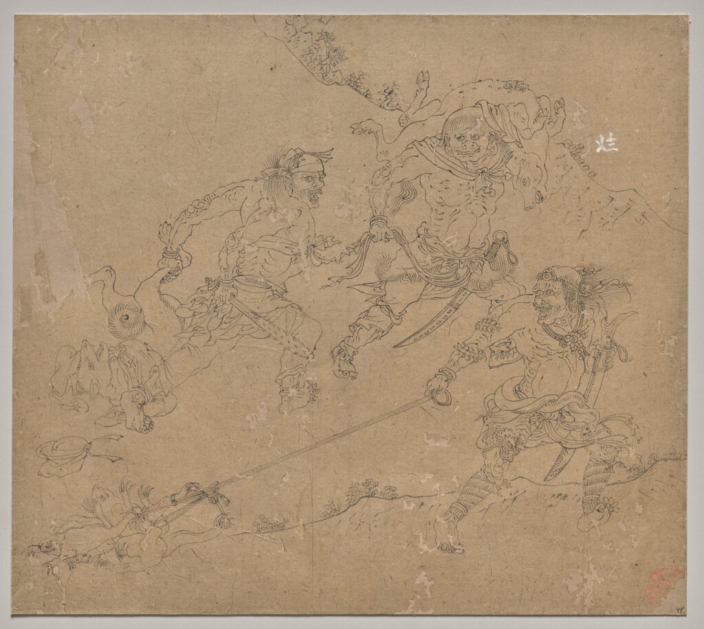 Album of Daoist and Buddhist Themes: Search the Mountain: Leaf 48