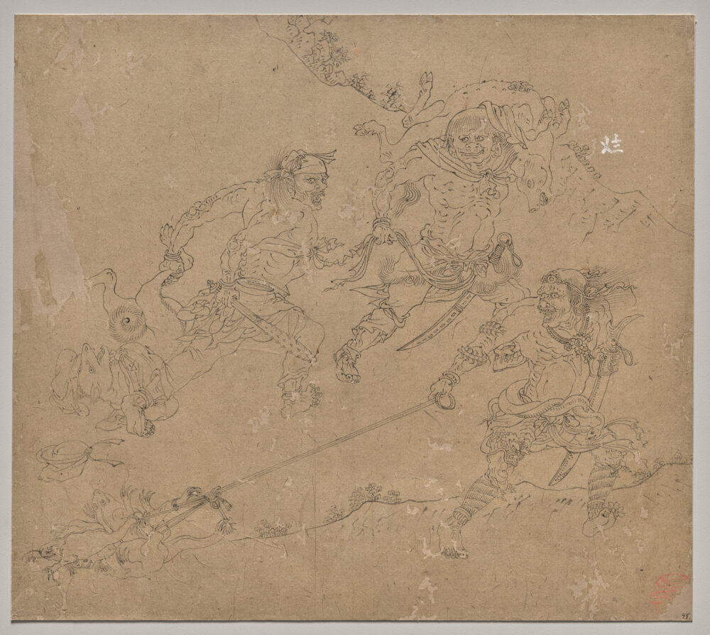Album of Daoist and Buddhist Themes: Search the Mountain: Leaf 48