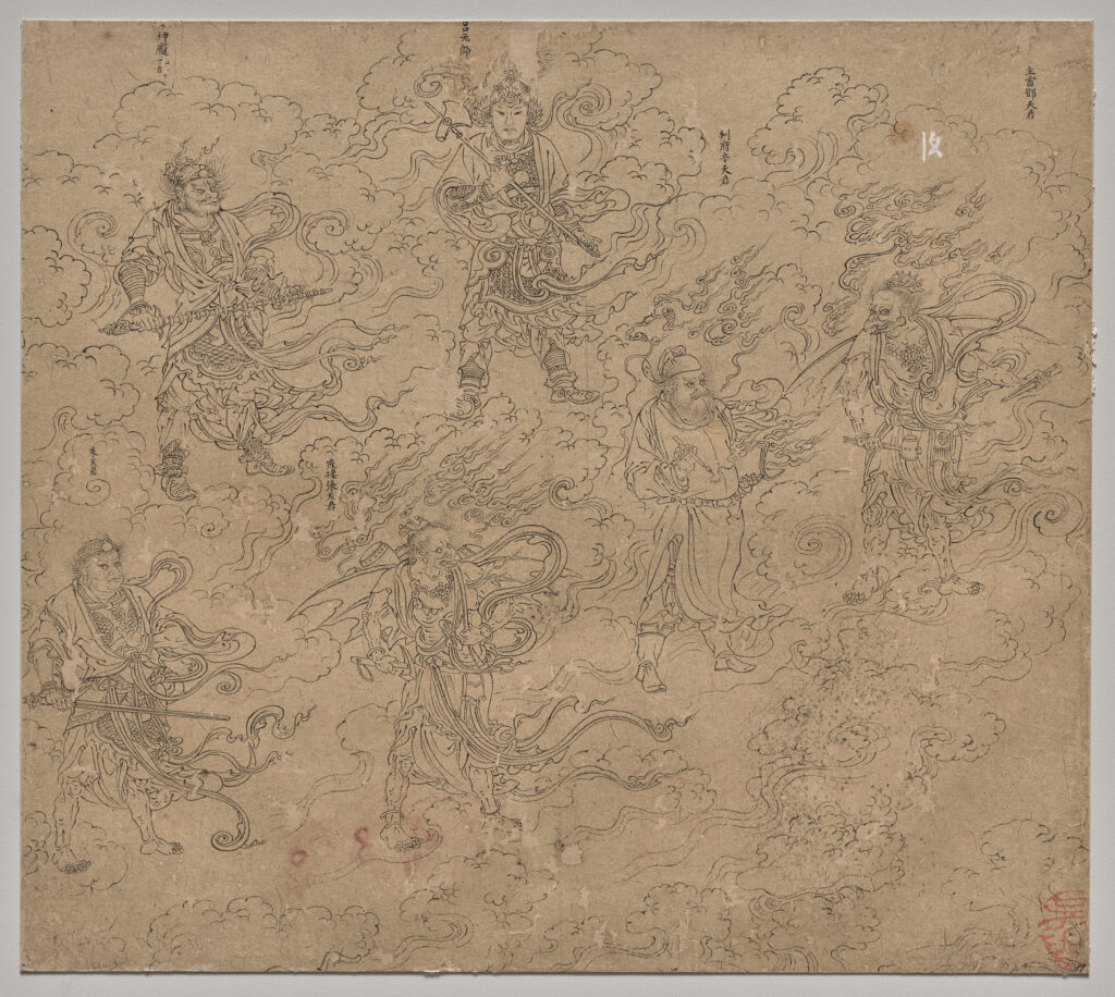 Album of Daoist and Buddhist Themes: Procession of Daoist Deities: Leaf 19