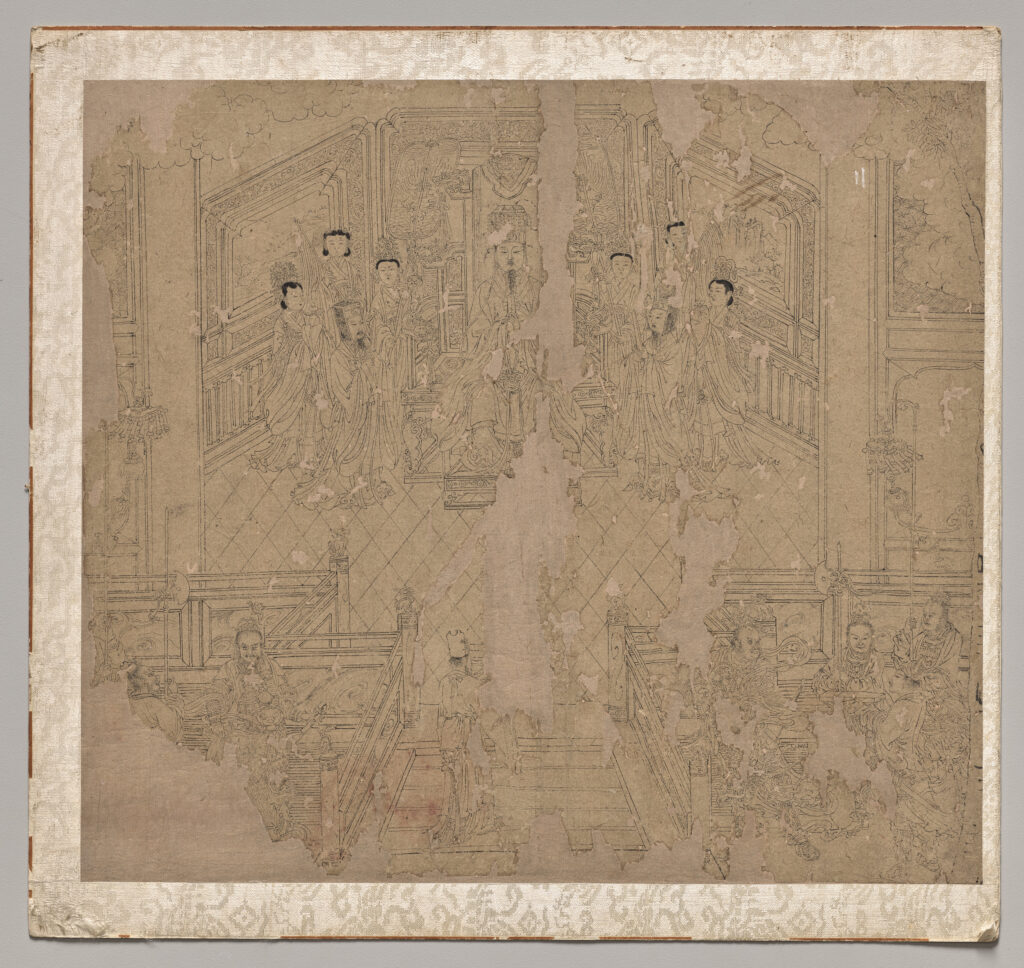 Album of Daoist and Buddhist Themes: Procession of Daoist Deities: Leaf 2