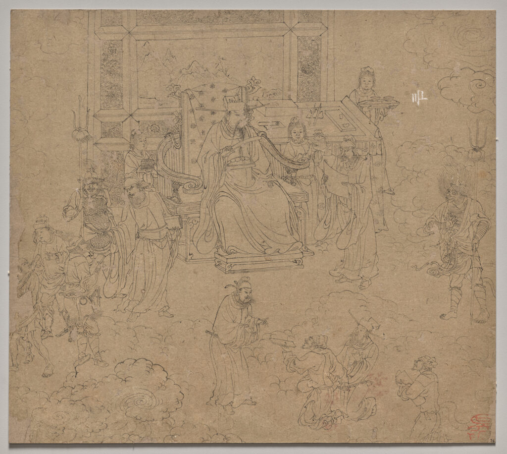 Album of Daoist and Buddhist Themes: Kings of Hells: Leaf 36