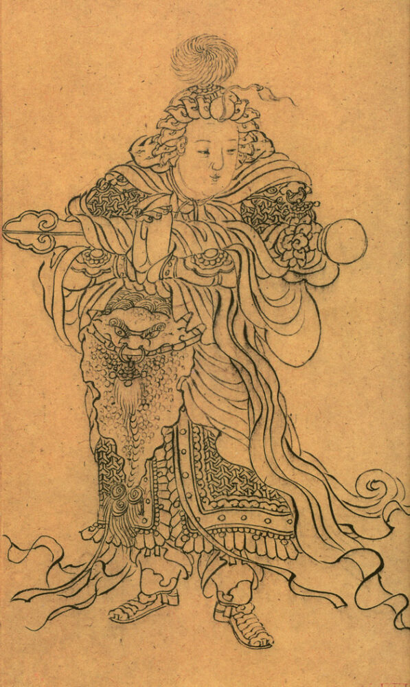 Skanda detail heart sutra zhao mengfu
