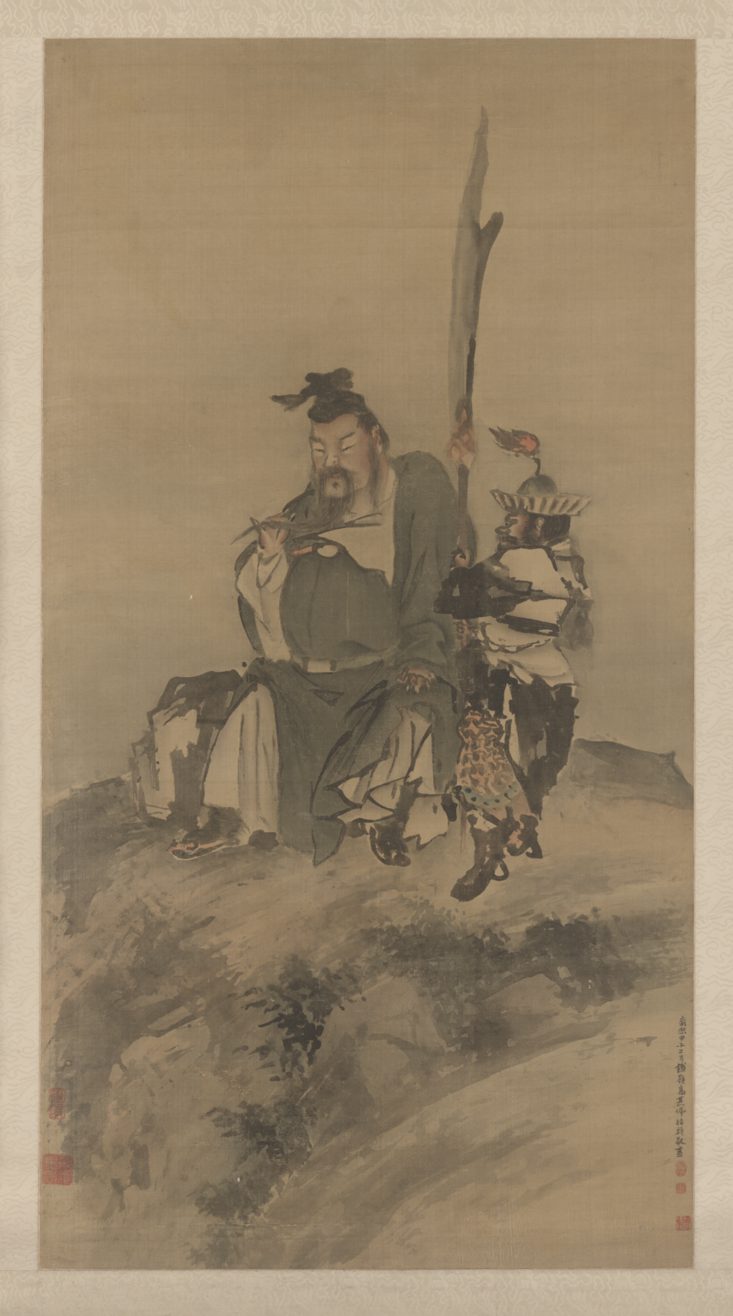 Chinese: 《高其佩画关羽像轴》
