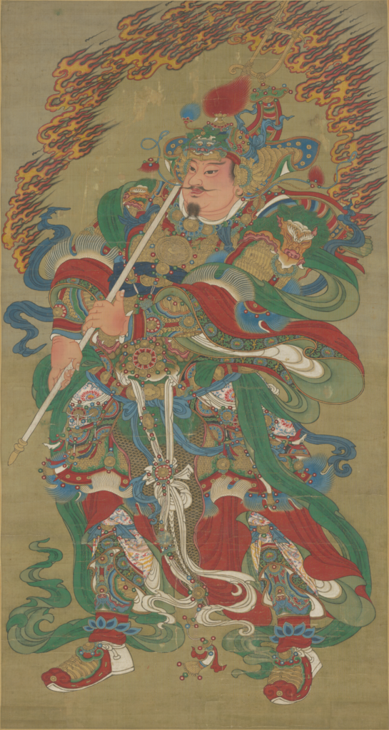 Chinese: 《明人护法佛像图轴》
