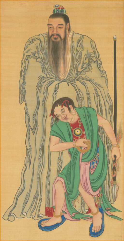 Chinese: 《清人画太乙天尊像轴》