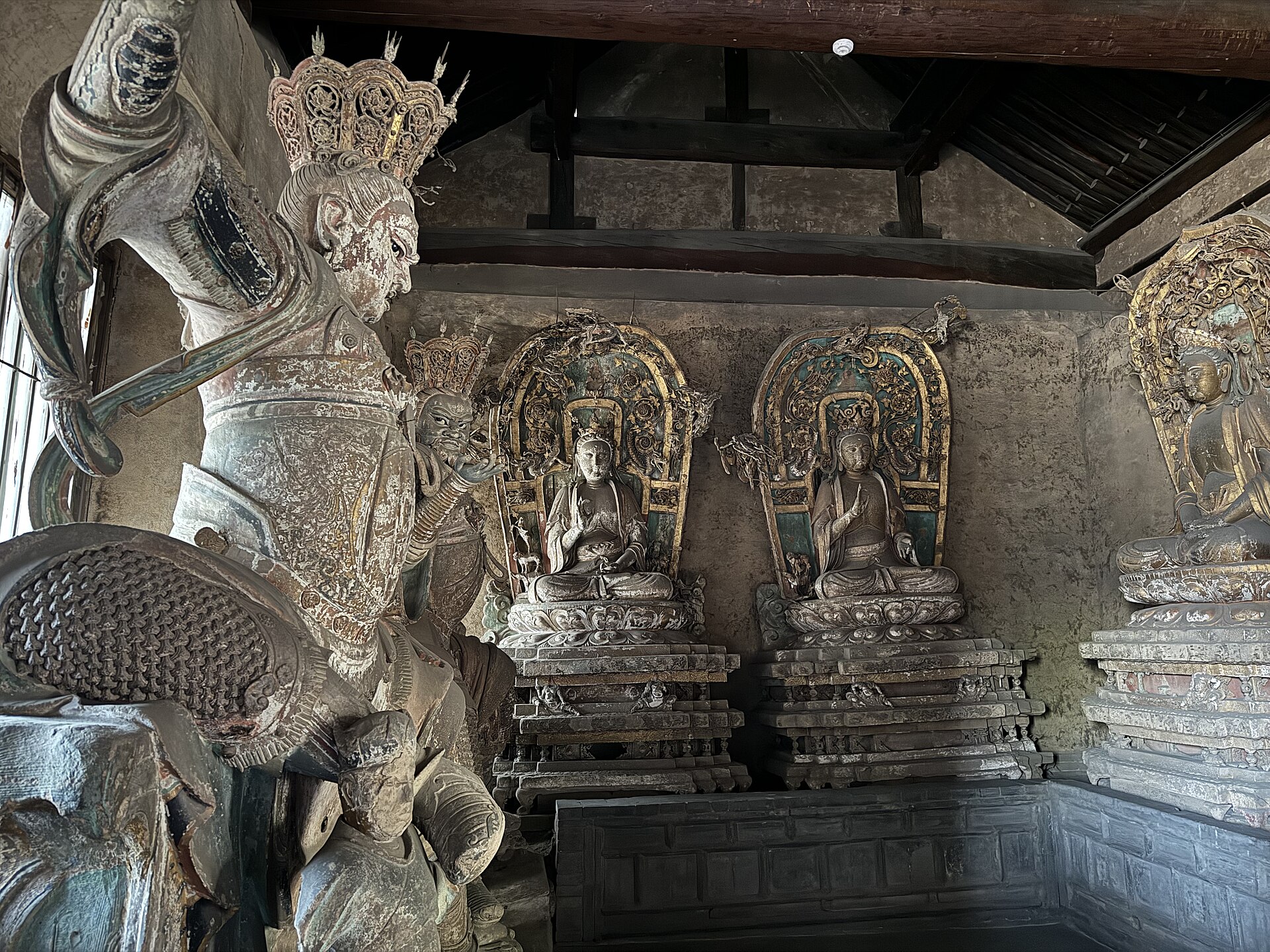 Statue on the Left Side of the Hall of Heavenly Kings, Shuanglin Temple, Pingyao平遥双林寺天王殿左侧塑像
