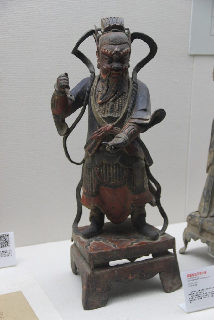 Ming Gilt Copper Statue of Zhao Gongming (9974106475)