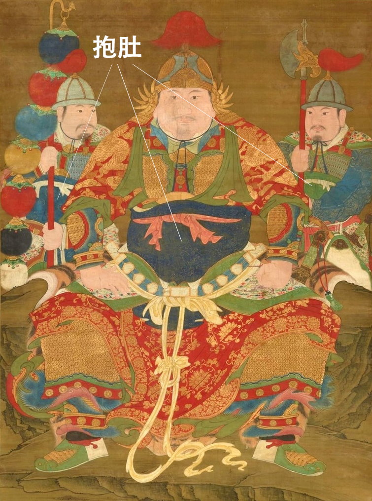 Baodu identified on a seated military figure