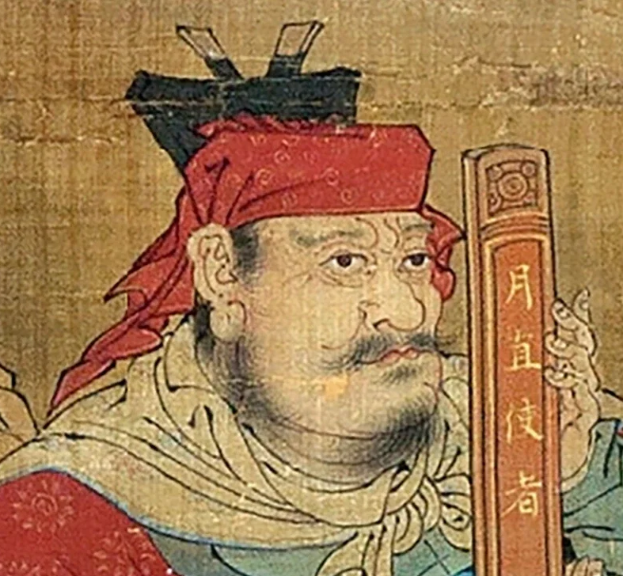 Rigid Futou worn above a red forehead cloth